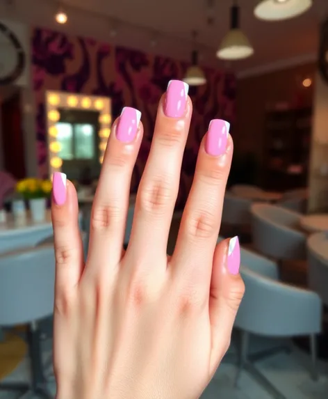 cute short acrylic nails