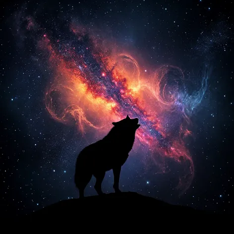 wolf galaxy wallpaper