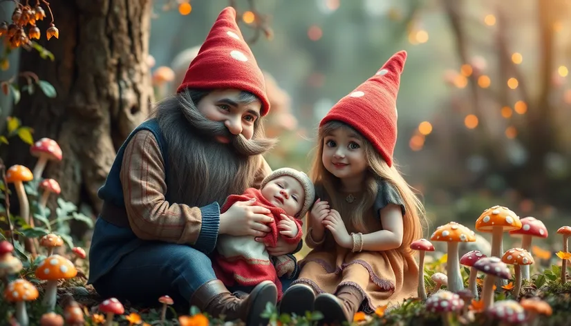 gnome mom dad baby