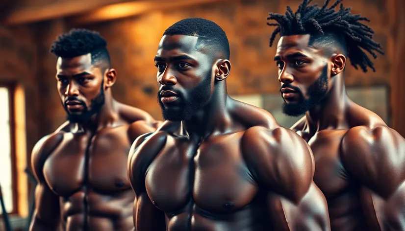 black fitness models male