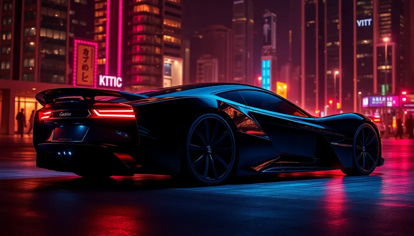 black futuristic car