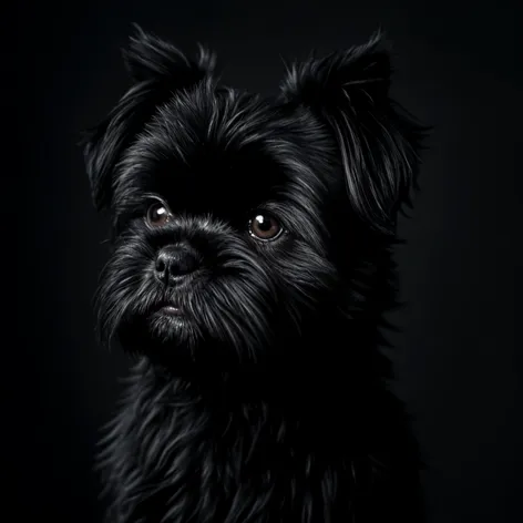 black shih tzu with