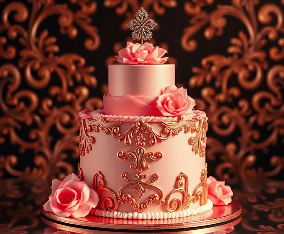 rose gold cake