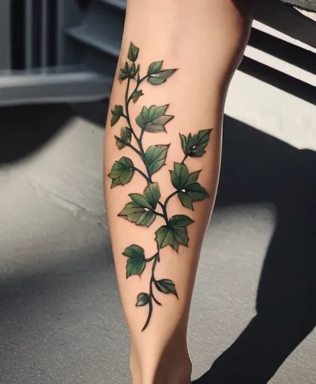 vine tattoo on the