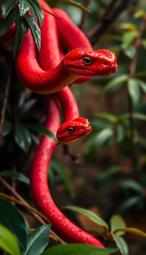 red snakes