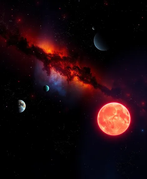 space background with planets