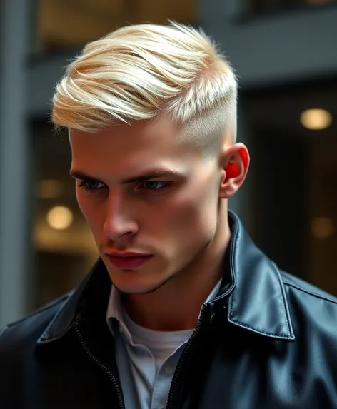 mens haircuts blonde short