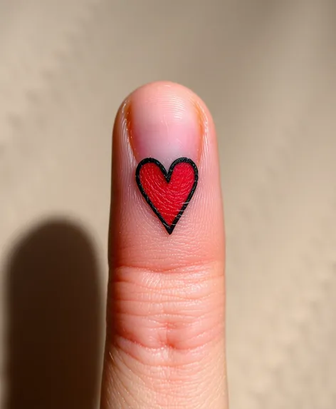 tattoo finger heart