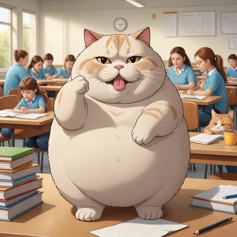 draw a fat cat