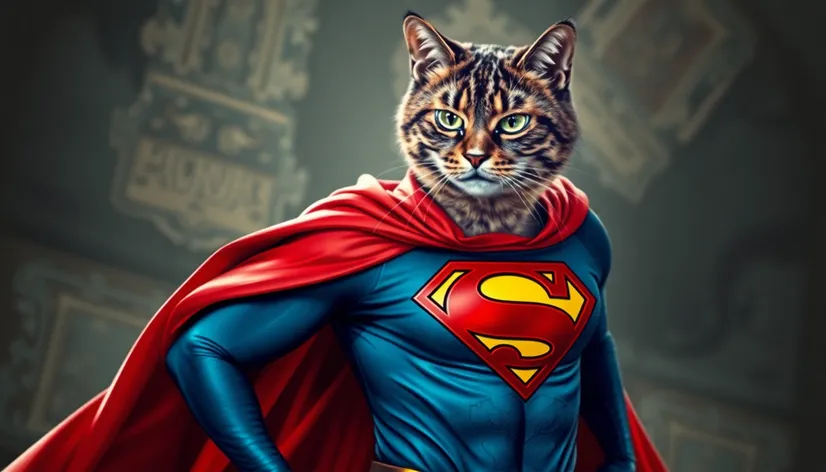 cat superman outfit