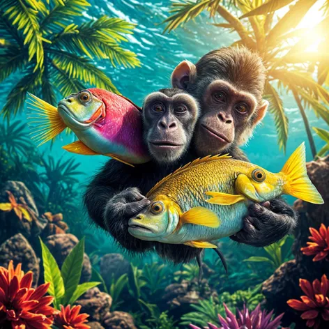 fish monkey