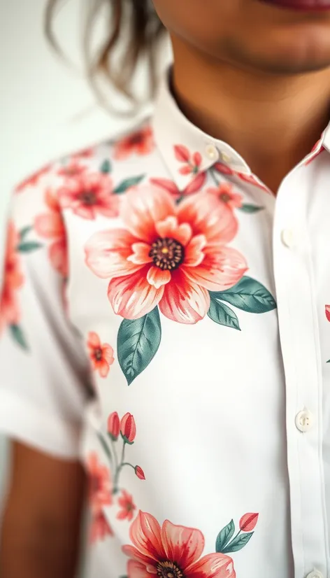 flower water colar shirt