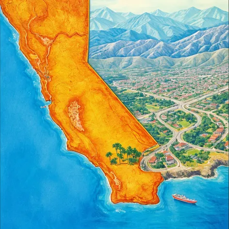 map of southern california