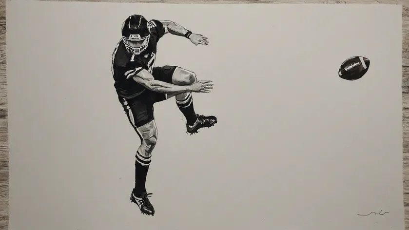 football player drawing