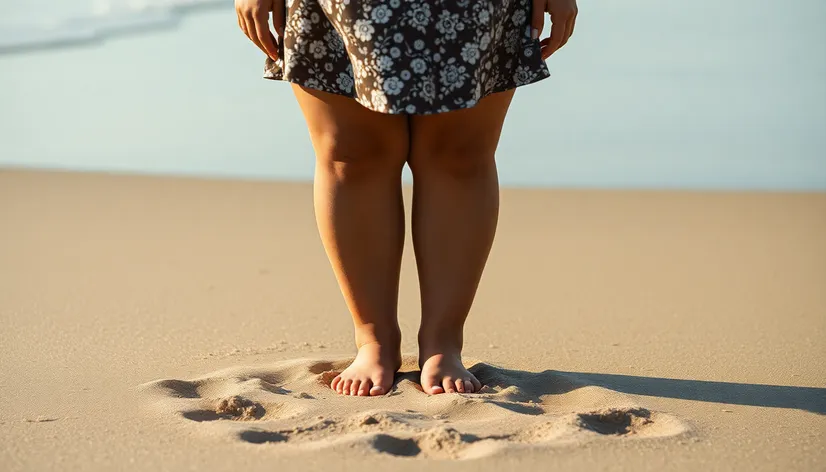 fat woman standing in