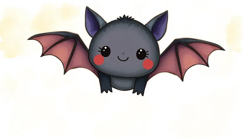 cute bat painting