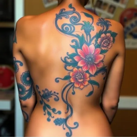 female tattoos back