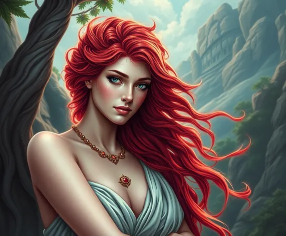 greek goddess red hair