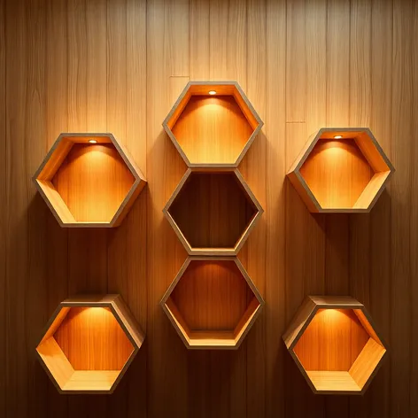 hexagon shelves