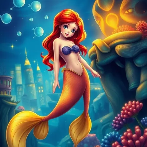 little mermaid with legs