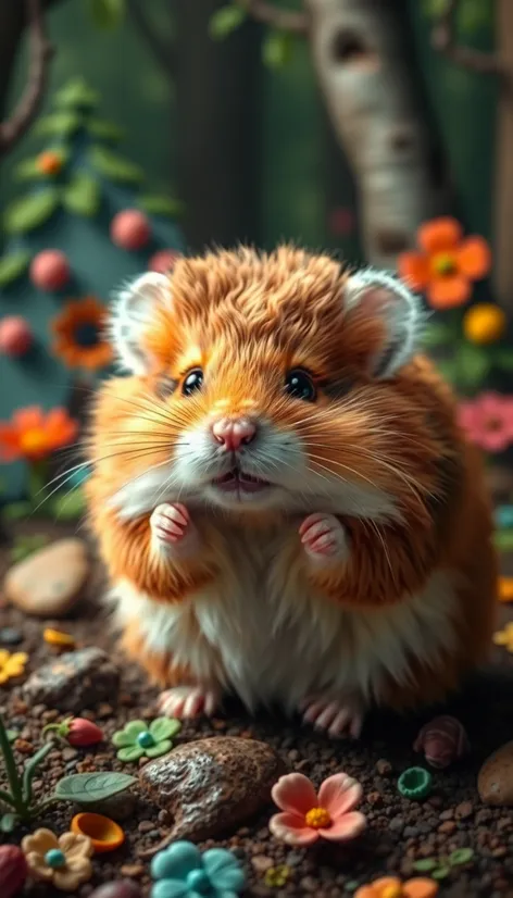 curly hair hamster