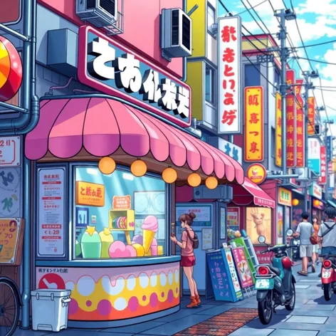 anime ice cream shop