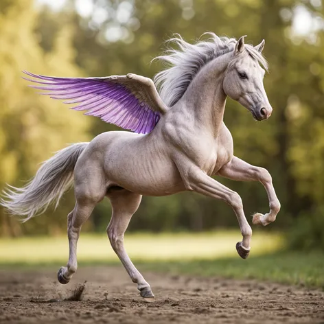 realistic palomino pegasus with