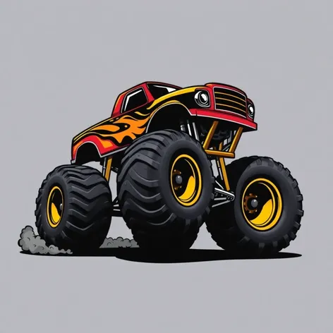 monster truck drawing