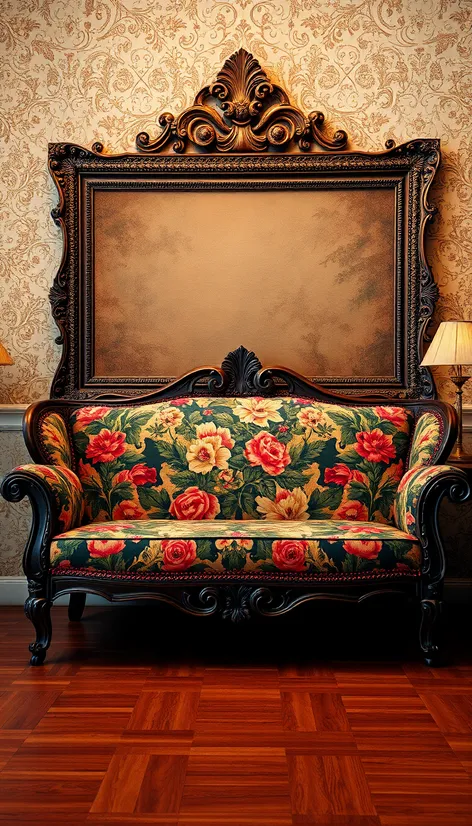 floral sofa