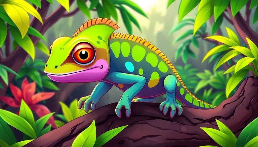 chameleon cartoon