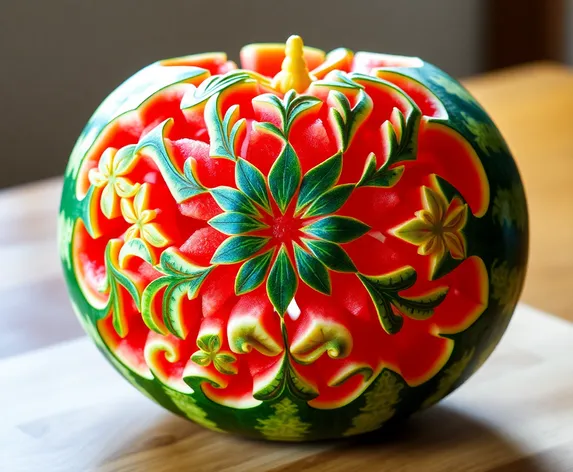 fruit carving watermelon