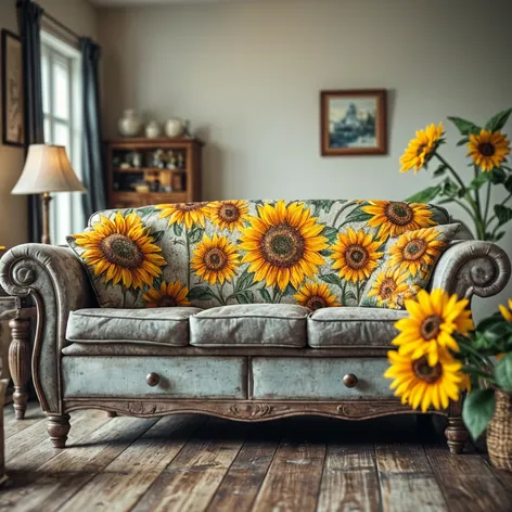 sunflower couch