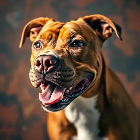 brown pitbull