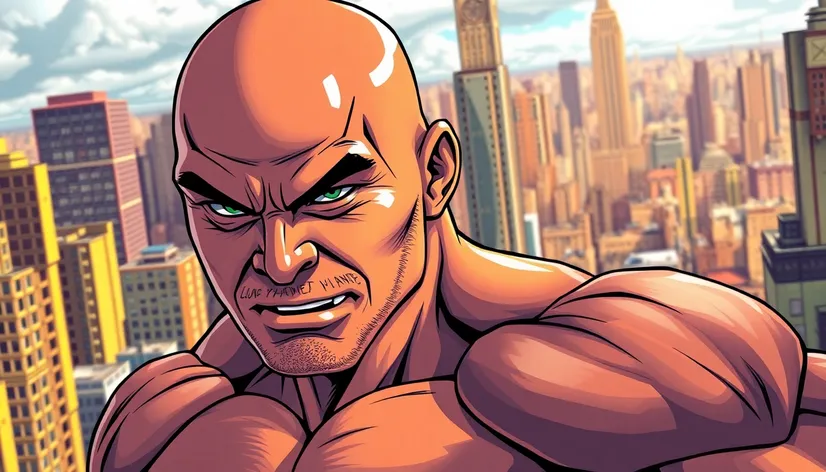 muscular bald