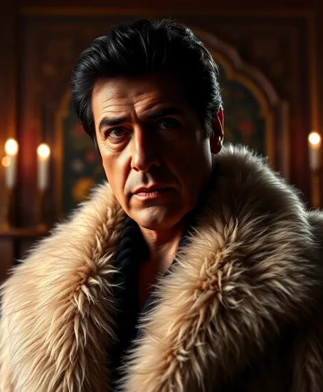 sylvester stallone fur coat