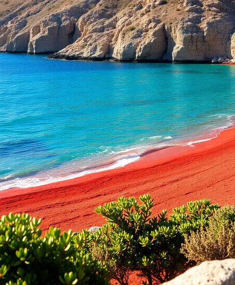 red beach greece