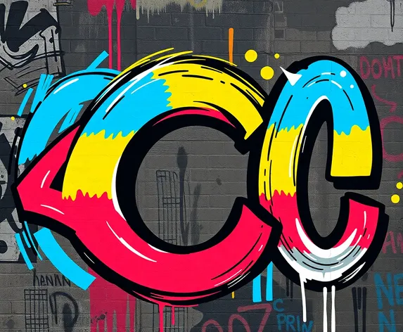 graffiti letter c in