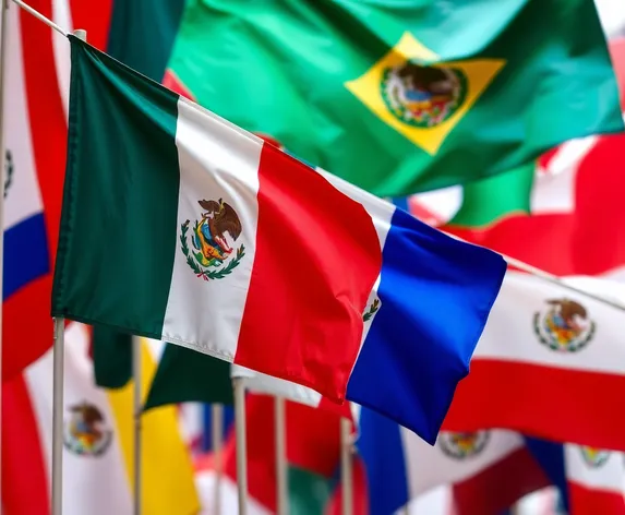 central america flags