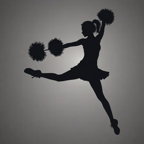 cheerleader silhouette