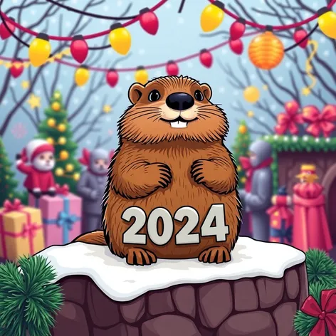 groundhog day 2024 clipart