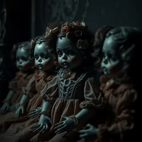 black porcelain dolls