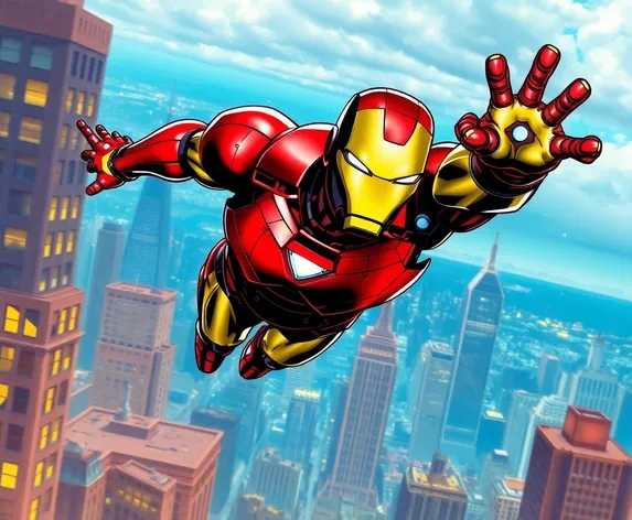 iron man flying png