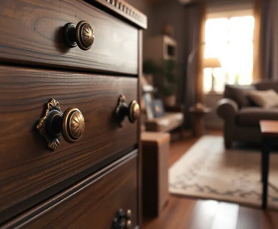 vintage brass drawer pulls