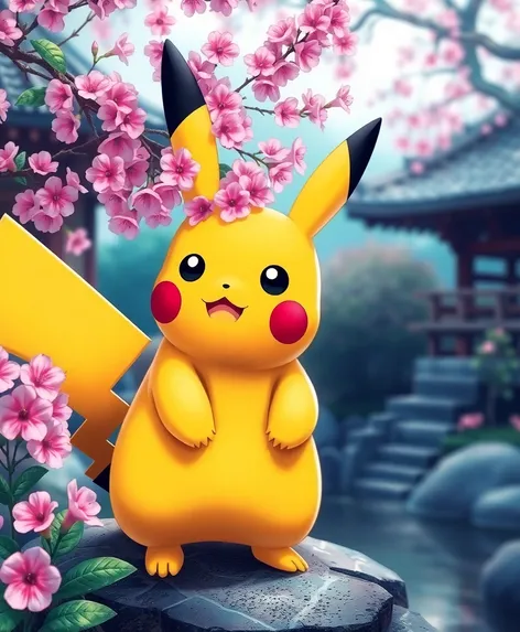 cherry blossom pikachu