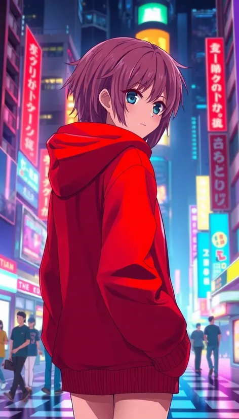 anime red jacket