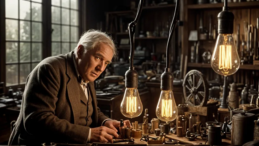 Thomas Edison in his