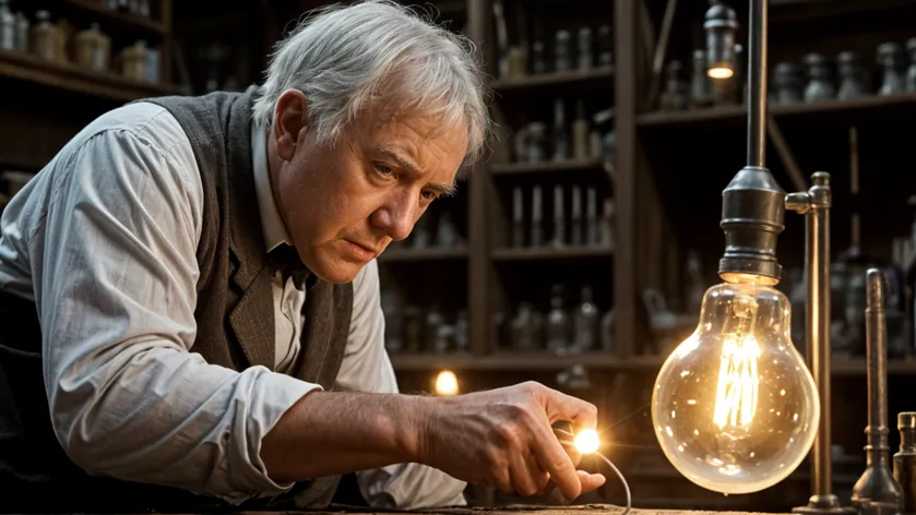 Thomas Edison in his