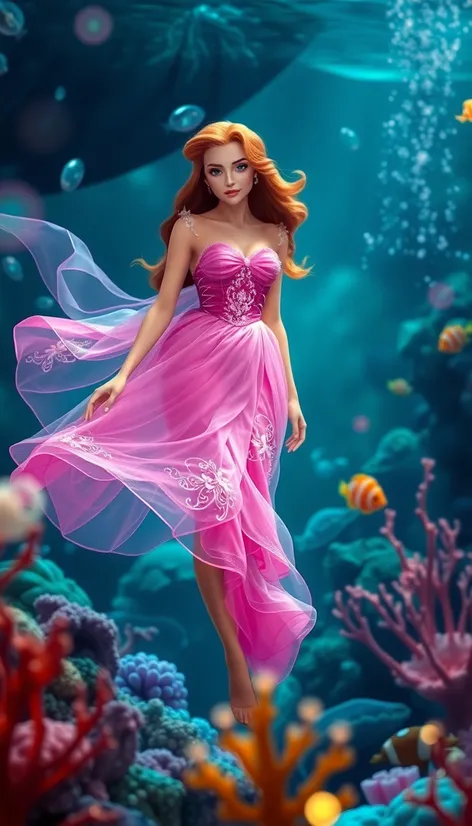 pink ariel dress