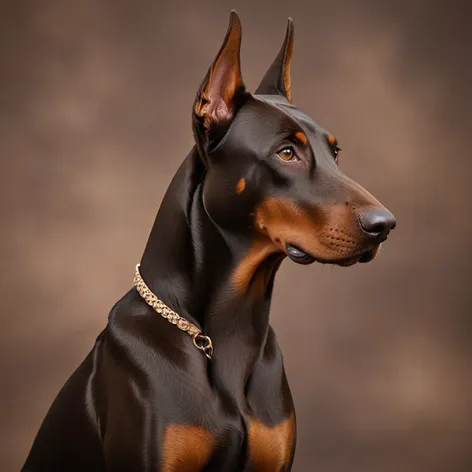 brown doberman