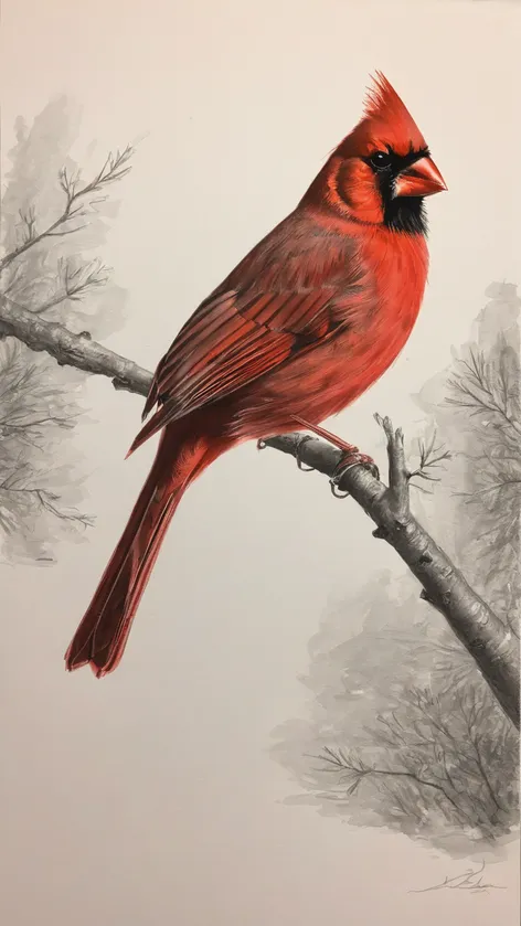 cardinal drawing